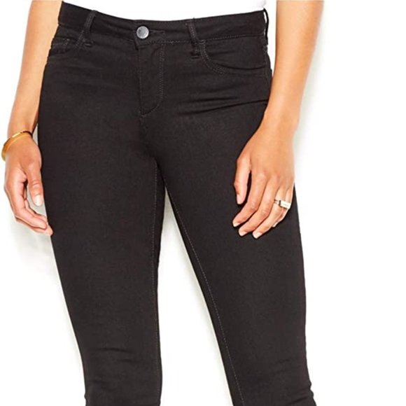 Rachel Roy Women's Velvet Animal Print Skinny Jeans Black Size 32